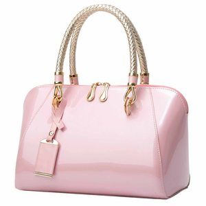 Handbags Shiny Paten Pu Satchel Bag Crossbody Shopper TopHandle Crossbody